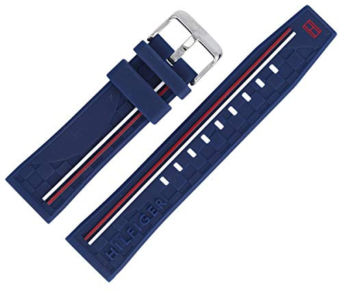 Tommy Hilfiger Bracelet De Montre 22mm Plastique Bleu - 679302205