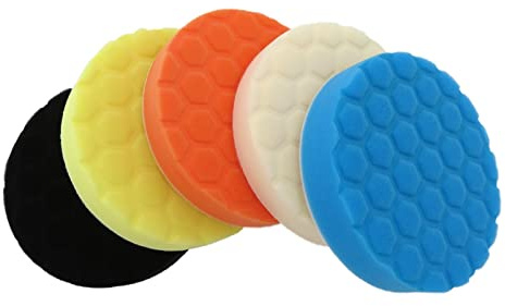 WANGMUMU Juego de 5 uds de almohadillas de pulido de esponja for coche, Kit de discos de pulido de 6/7 pulgadas, también manual for encerado de pulido automático go (Size : 7 inch)