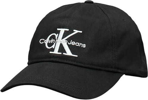 Calvin Klein Herren Cap Monogram Basecap, Schwarz (Black), Einheitsgröße