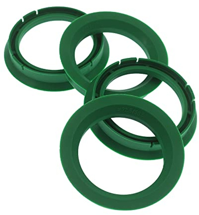 4X Zentrierringe 72,5 x 56,6 mm Grün Felgen Ringe Made in Germany
