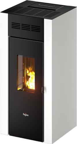 Pegaso Mira 16 - Stufa a pellet idro da 16 kW Bianca