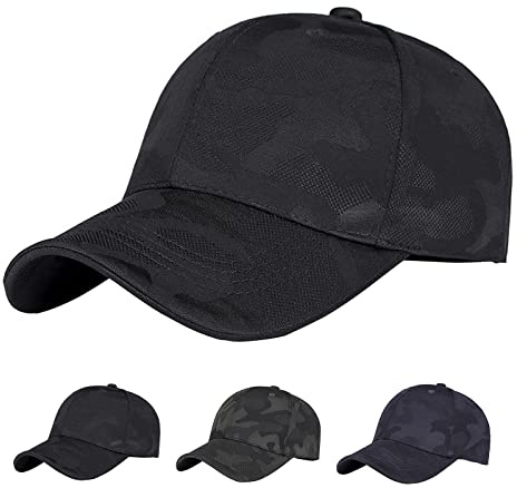 iMeshbean Basecap Herren Damen, Verstellbar Baseball Cap Schirmmütze Modische Camo Kappe Snapback Cap Sommer Mütze Casual Outdoor Hut für Sport Reise Freizeit