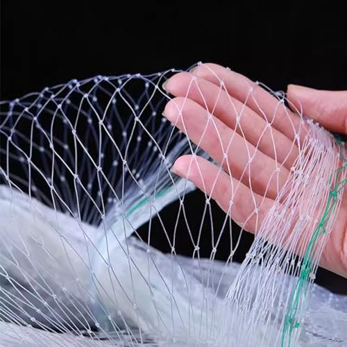 Oracra Vogelschutznetz Balkongarten Netting -Gitter - Weißer Nylon, 33ft/ 50ft/ 66ft/ 98ft/ 115 Fuß/ 130 Fuß Lange Pflanzenbaumtiere Net, Fensternetze Schutz für Katzenhund (Size : 10x15m/33x49ft)