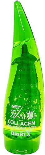BioRLX99% Reines Aloe Vera Gel, Kollagen und Hyaluronsäure 250ml (Eine Flasche)