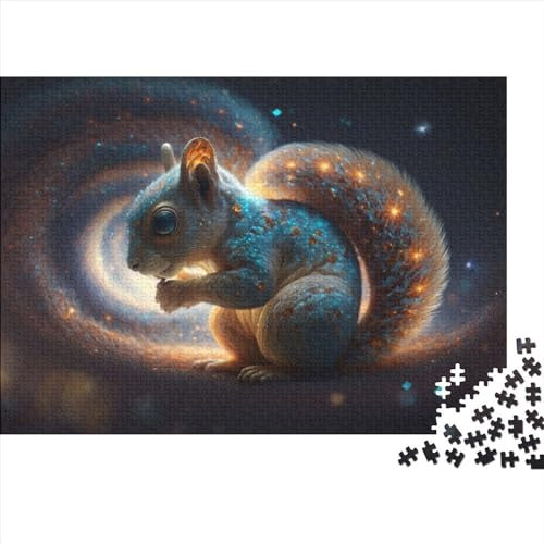 WXMMoney Süßes Eichhörnchen, 1000-teiliges Holzpuzzle, Lernpuzzle, Familienspiel, Puzzles für Erwachsene, Weihnachts- und Geburtstagsgeschenke, 1000 Stück (75 x 50 cm)