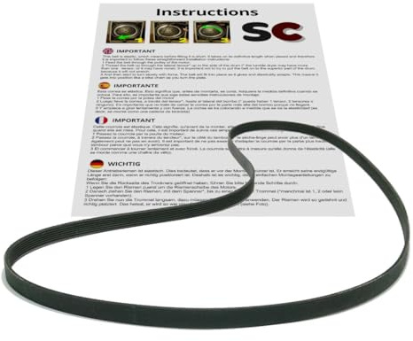SC Solocorreas - Waschmaschinenriemen 1196 J MAEL, Schwarz