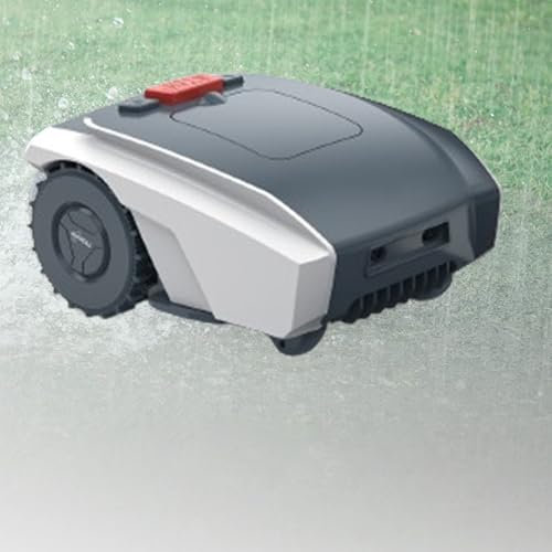 MhWrughts Tosaerba robotizzato, Tosaerba da Giardino con Controllo Tramite App Bluetooth e Pianificazione del Percorso Tramite GPS, sensore Pioggia, per Giardini di Piccole e Medie Dimensioni