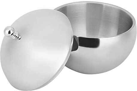 Cubo de Hielo de Acero Inoxidable, Contenedor de Champn con Aislamiento de Doble Pared de 2 litros con Tapa para Fiestas, Bares y Restaurantes, Pulido Fino Interno