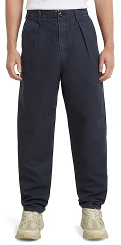 G-STAR Pleated Chino Relaxed, Pantalones para Hombre, Azul (Salute GD D24543-D752-D418), 31W / 32L