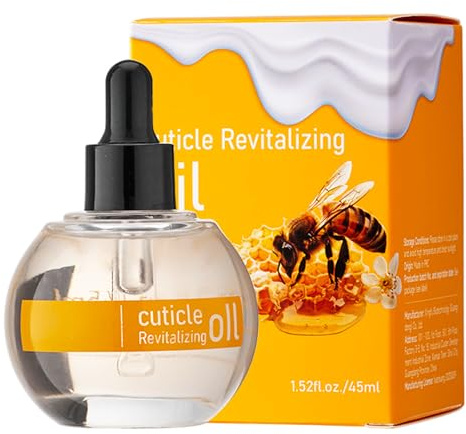 Milk & Honey Cuticle Oil, Cuticle Oil, Care For Cuticles, Honey & Milk Extract, Sunflower Seed & Jojoba Extract, Moisturizes Dry Nails, Effective Nail Care Repair, 45ml/1.52fl.oz.