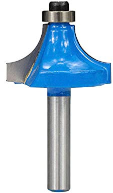 Fresa de mango de carburo sólido ， Broca de carburo de 1/4 (6,35 mm) for corte, limpieza, corte al ras, esquinas redondeadas, fresas for grabado, herramientas de corte, n.º 6