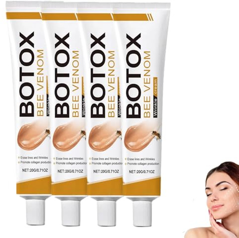 2025 New Bienengift-Faltenentfernungscreme,Bienengift Anti-Falten-Creme, Anti-Falten-Feuchtigkeitscreme für Gesicht und Hals, Bee Venom Anti-Falten-Creme für alle Hauttypen (4)