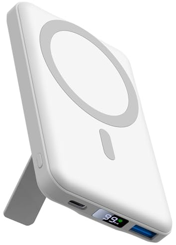 For Magsafe Power bank, AOGUERBE Magnetic Wireless power bank 10000mAh, Wireless Portable Charger, 22.5W PD Fast Charging Battery Pack with LED Display for iPhone 17/16/15/14/13/12 Series