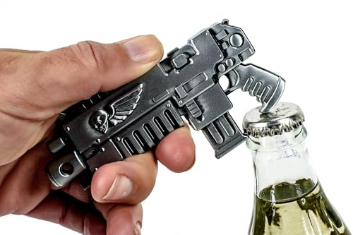 Warhammer 40000 Flaschenöffner - Space-Marines-Bolter-Design aus Metall - 40K Fanartikel Sammlerstück - Geschenke für Herren Damen Erwachsene Fans