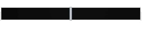 Frdhee Sombrilla grande, toldo lateral extensible, negro, 117 x 1200 cm, sombrilla de jardín para terraza, balcón