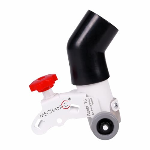 Mécanic Roller 76 – Glissière de guidage pour mini-meuleuse d’angle 76 mm | Coupes précises à 90° sur grès cérame & céramique | Aspiration de la poussière & roulettes à roulement à billes | Accessoire