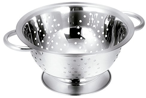 Tescoma 428514 GrandChef Colapasta con Base, Acciaio Inossidabile, 28 cm