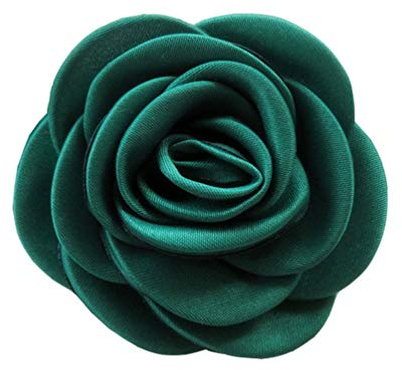 Cheerlife Ansteckblumen Brosche Krawatte Brosche Kamelie Boutonniere Haarclip Haarklipp Blumen Haarspange Grün