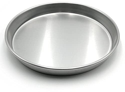 Erre4M Moule à tarte, aluminium professionnel, différents diamètres disponibles. Hauteur 3 cm, argenté, rond, pour tarte et pizza, passe au lave-vaisselle et au four jusqu'à 250°C
