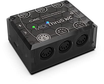 CME MIDI Thru5 WC - 1-in-5-out MIDI Interface - High-Speed MIDI Thru für die Übertragung aller MIDI-Daten - Hochpräziser 1-zu-5 MIDI Splitter
