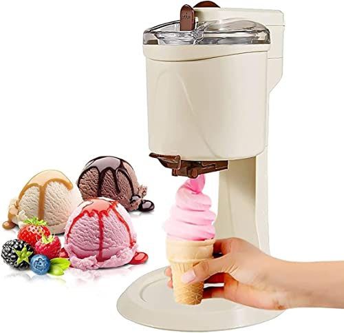 Samnuerly Portable Ice Cream Maker Home Ice Cream Maker Machine Automatic Soft Ice Cream Machine Compressor Ice Cream Machine Removable Ice Bucket Freezer Container for Frozen Yogurt Yogurt Sorbet