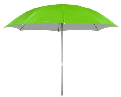 BIANCHERIAWEB Ombrellone Spiaggia Mare Portatile Palo Reclinabile Tinta Unita Modello Puffy Ombrellone Verde