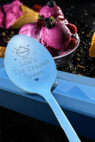 Personalized Engraved Ice Cream Spoon - Thoughtful Custom Gift, Tailored for Ice Cream Lovers