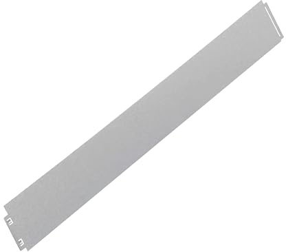 IRKA Rasenkante schmal Alu-Zink Beeteinfassung 100x18 cm | Werkzeugfreies klick-Fix-System, Materialstärke 0,06 cm