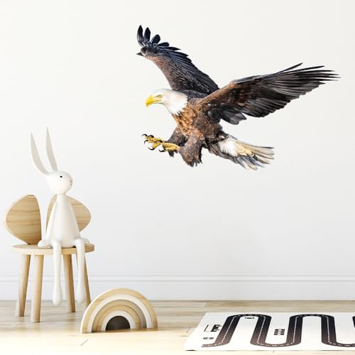 Wandtattoo Adler Wandsticker Wanddeko für Wohnzimmer Schlafzimmer Sofa Hintergrund,Wandaufkleber Kinderzimmer Mädchen und Jungs,Wandaufkleber Diy Wandkunst Dekor