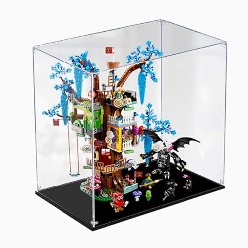Acrylic Display case, Compatible with Lego 71461 Fantasy Treehouse kit,dustproof, UV-Resistant Transparent Display case (Display case only (3mm)
