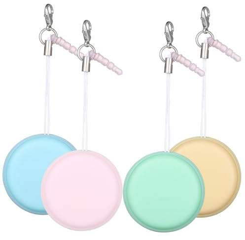 HOMOCONO 4stücke Stk Macaron Telefon Bildschirm Reiniger Reinigungstücher Dekorative Lanyards Anhänger Smartphone Reinigung