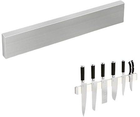 Edelstahl Magnetischer Messerhalter, Wandmontierte Magnetleiste für Küchenutensilien, Sicherer Messer- und Werkzeughalter (30CM)