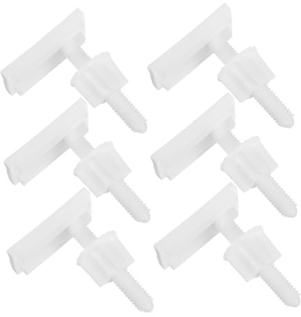 DOITOOL 3 Paires Vis de Fixation pour Abattant Wc Lot Boulons Plastique avec Écrous Kit de Remplacement Robuste pour Installation Stable et Compatible Plupart des Modèles de Toilettes