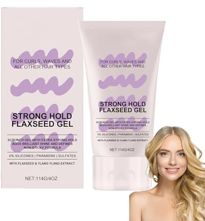 Extra starkes Scrunch-Gel für definierte Locken, Haar Nicht Fettend Wachs Haare Hair Stying Wax Konditionierungsgel Anti-Frizz Styling Gel Für Lockiges Haar hair gel