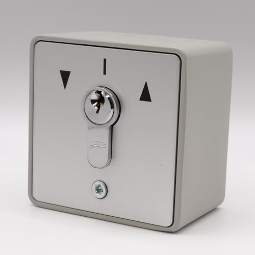GEBA MS APZ 1-2T – Universal-Schlüsselschalter, 2 Impulsfunktionen, Ref.-Nr. 107.1301.10-3 Schlüssel, 2 NO-Impuls-Ausgänge, europäischer Zylinder + 1 Goodies DOMOBIP