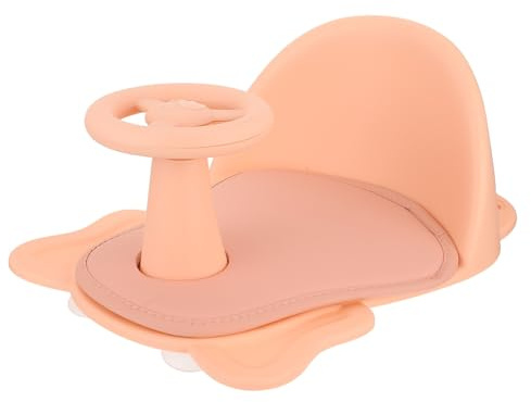 TOYANDONA Asiento de Baño para Bebés Ventosa Antideslizante, Taburete de Ducha Acabado Suave y Soporte Reclinable para Recién Nacidos y Pequeños