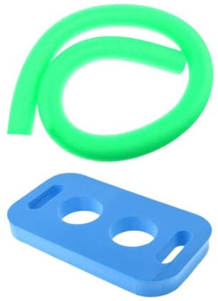 JISADER Pool Noodle Foam Swimming Float Water Toy Connect Joint Swim Noodles Bendable Beginner Training Aid Suitable for Kids Swimming Pool Beach Garden, Green Blue