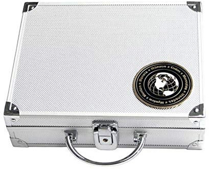 SAFE 172 ALU Münzkoffer (leer) | Sammelkoffer aus Aluminium | Ideal für Euro-Münzen Gedenkmünzen UVM. | 210 x 78 x 256 mm