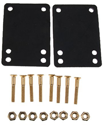 Perfeclan 2 Satz Longboard Shockpads Skateboard Muttern Schrauben Montage