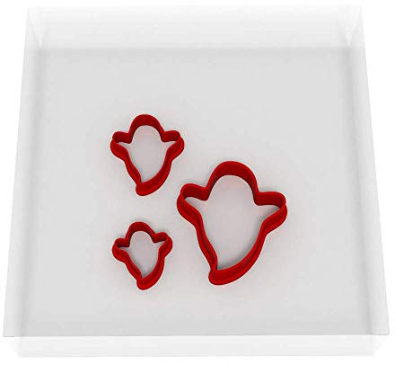 Custom Cutters Ghost Shape Cutters | MINI/Tiny Plastic Cutter for Baking, Fondant, Clay, Pastry, Icing, Jewellery (1.5/2/3CM)