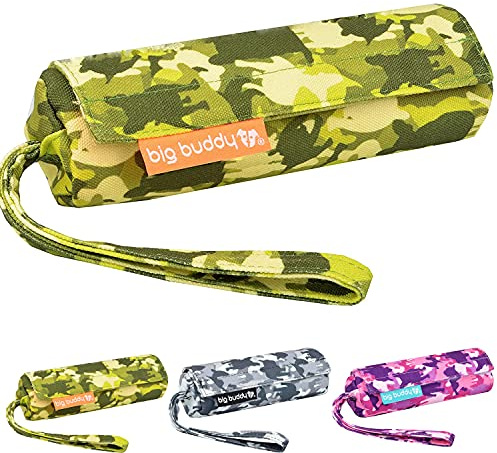 big buddy® Futterdummy für Hunde | Apportierbeutel, Futterbeutel, Hundetraining, Agility Training, Hundeerziehung, Dummy für leckerlies - extrem strapazierfähig (Bulli Grün)