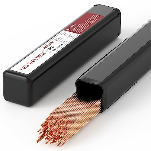 YESWELDER Mild Steel TIG Welding Rod ER70S-6 1/16x16 5LB