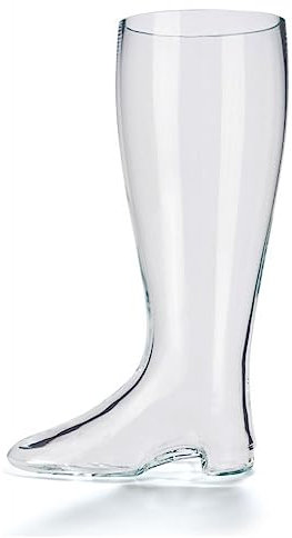 Oberglas - Bota de cerveza soplada a boca, 1 litro, divertido vaso de cerveza como regalo, original de 1 litro