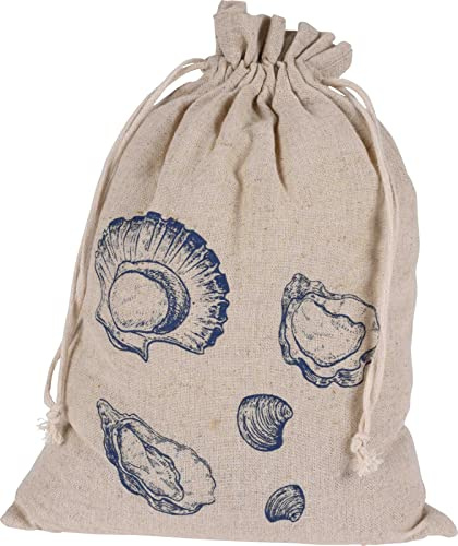 Türstopper MARITIM - Deko Jutesack mit Meeresbewohner Aufdruck 1kg 18x8x20cm Muscheln