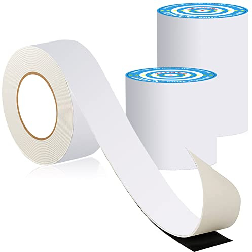 LANUCN Wasserdichtes Klebeband Butylband Weiß, Zähes Bitumenband Selbstklebend Alterungs -, Korrosions - und UV - Beständig Dichtband (10cm x 15m x 1 Rolle)