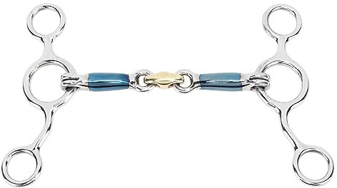 Zerodis Professionelles Trensengebiss, 125 Mm, Professionelles Trensengebiss, Einfaches Gelenkgebiss, Edelstahl-Pferdemaulgebiss, Pferdezuchtzubehör, 125 Mm
