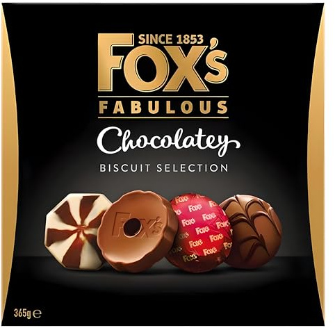 Fox's Fabulous Chocolatey Biscuits Gourmet Assorted Cookies Decadent Snack Perfect Foodie Gift - 365g Treats Delight