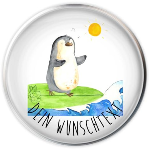 Mr. & Mrs. Panda Waschbecken Abfluss Pinguin Surfer - Personalisierte Geschenke, Hawaii, Motiviert, Selbst Gestalten, Stopfen, Wunschtext, Personalisierung, Portugal, Urlaub, Stöpsel, Optimistisch