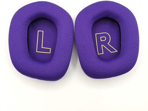 Replacement Ear Pads for Logitech G733 G335,Headset Foam Earmuffs Ear Cushion,Headphones Soft Protein Sponge Cover Sleeve Accessories (Purple)