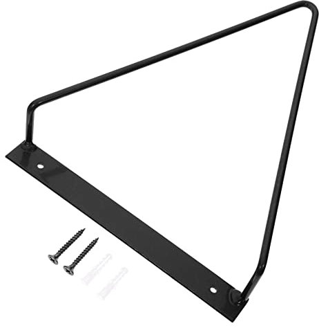 Alipis Schwarzer Schallplattenhalter aus Eisen mit Stabiler Dreieckform nicht Leicht zu Biegen als Wandrekordhalter für Schule und Wartezimmer